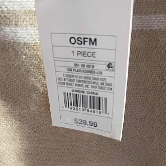 A New Day NWT Tan And White Poncho with Fringe OSFM. - Picture 4 of 9